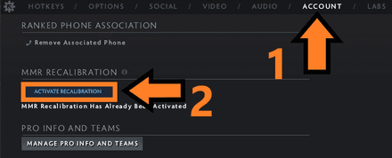 Click “Activate Recalibration”