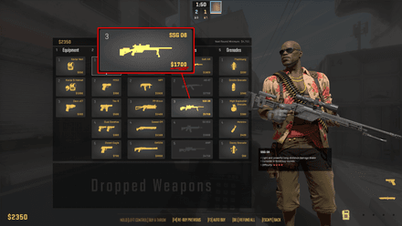 Цена за SSG-08 составляет $1700