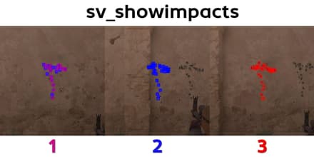Действие консольной команды sv_showimpacts