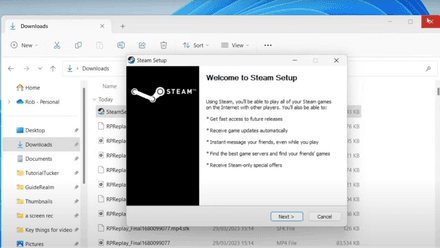 Install Steam following the setup instructions