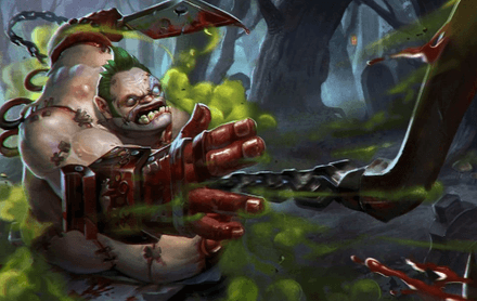 Pudge в игре с Бистмастером в Дота 2