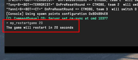 Restart a Round CS2 with a Delay