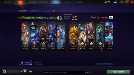 Understanding Match History in Dota 2