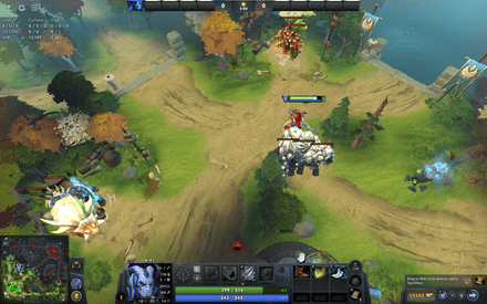 Aggro creeps with auto-attacks or spells