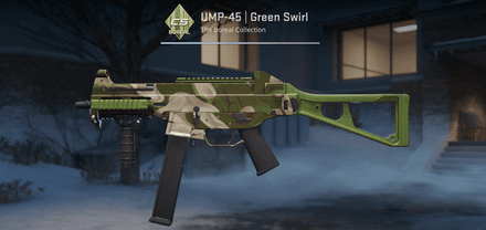 UMP-45 | Green Swirl из коллекции Boreal