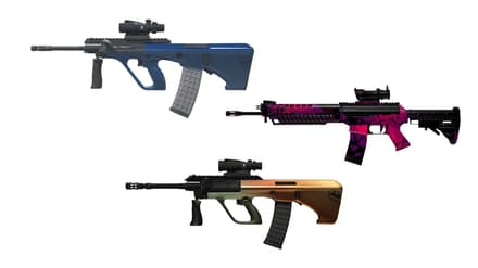 Скины Anodized Navy, Amber Fade и Pulse