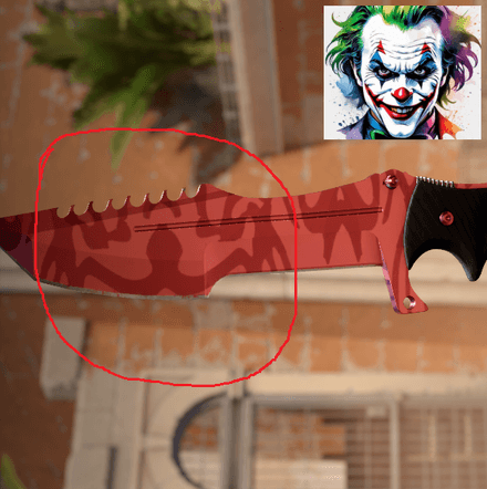 Huntsman Knife, #78 (Clown Face)