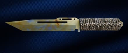 Paracord Knife | Case Hardened Gold Gem