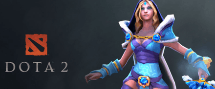 Crystal Maiden в игре с Bane в Дота 2