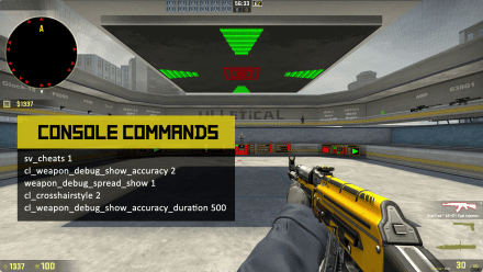 CS:GO console commands to enable cheats