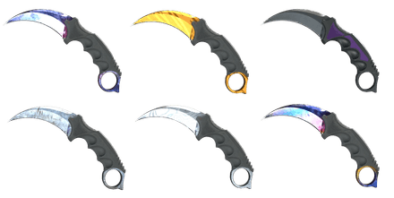 Karambits in Chroma Case