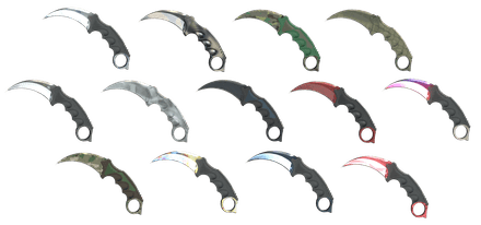 Karambits in CS:GO Weapon Case