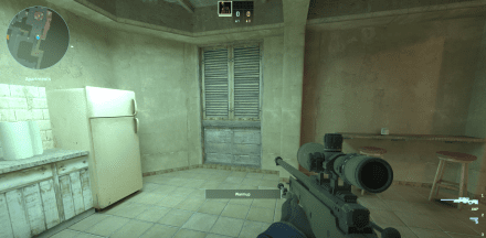 Apartments -> Bombsite B Shooting position