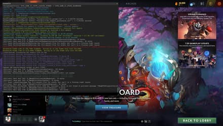 Launch Dota 2 and give the console a try
