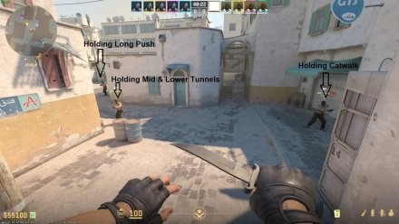 T-Side Default on Dust 2