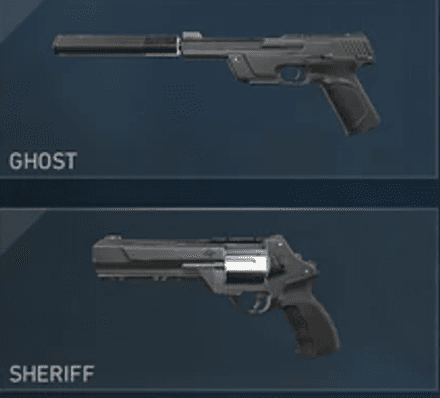 Пистолеты (Pistols) Ghost/Sheriff Valorant