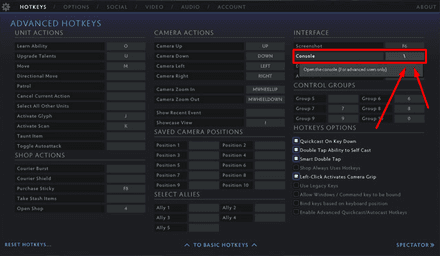 Setting up a hotkey
