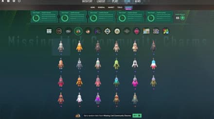 23 Missing Link Community Charms from Community Maps, Charms, and More Update CS2