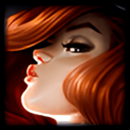 Мисс Фортуна в игре с Yasuo в LoL