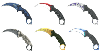 Karambits in Gamma Case