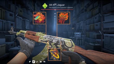 AK-47 | Jaguar | Jaguar Skeleton Sticker Craft CS2
