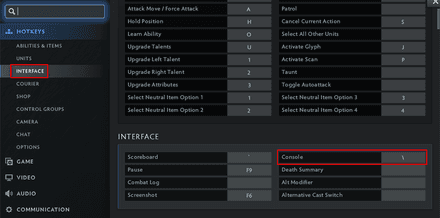 Go to Hotkeys → Interface tab of the Settings and assign a hotkey for the console