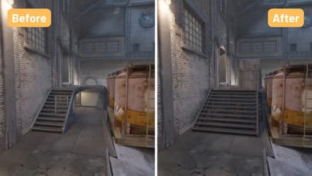 Update of A platform on the B site outside of Z on Train map
