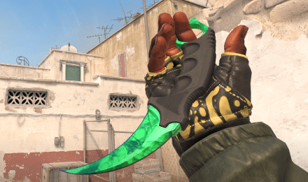 Karambit | Gamma Doppler Emerald. Factory New. Pattern 745. StatTrak