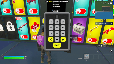 Code and Pattern Entry Secrets Fortnite