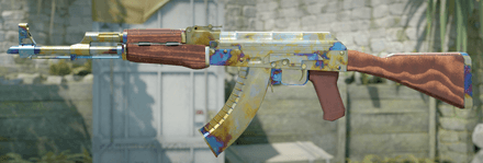 AK-47 Gold Gem Pattern #538