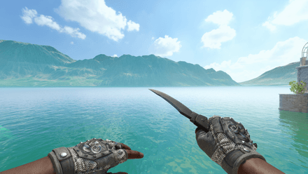 Broken Fang Gloves | Unhinged + Falchion Knife | Black Laminate