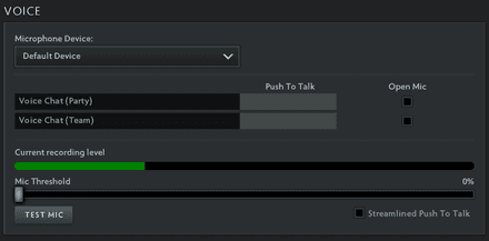 Voice Settings Dota 2