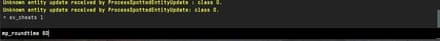 Paste mp_roundtime_defuse 60; mp_roundtime_hostage 60; mp_roundtime 60; mp_restartgame 1 commands into the console