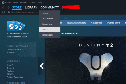 Log in to your Steam account