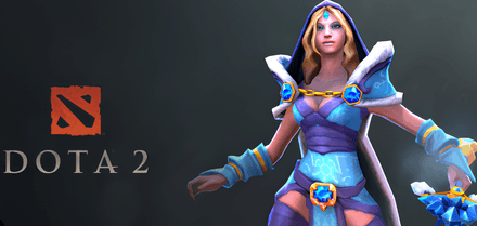 Рилай (Crystal Maiden) в игре с Axe в Дота 2