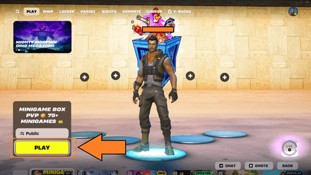 Click “Play” to load into the custom island in the Main Menu