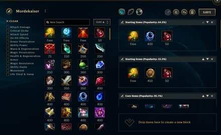 Items and In-Game Economy in League of Legends