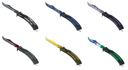 Butterfly Knives in Operation Riptide Case