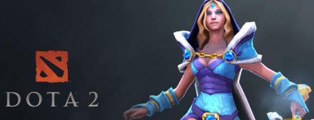 Crystal Maiden в игре с Зевсом в Дота 2