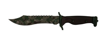 Нож Боуи | Пиксельный камуфляж «Лес»