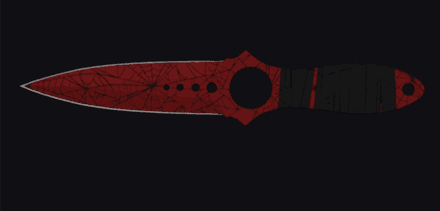 Skeleton Crimson Web Pattern #28