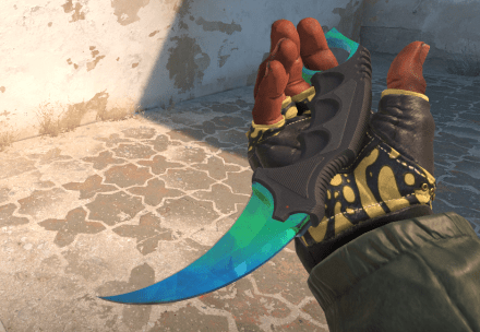 Karambit | Gamma Doppler Phase 3. Factory New. Pattern 73