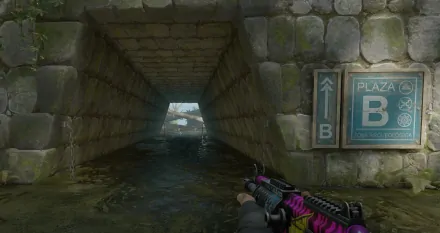 Tunnel callout on Ancient in CS2