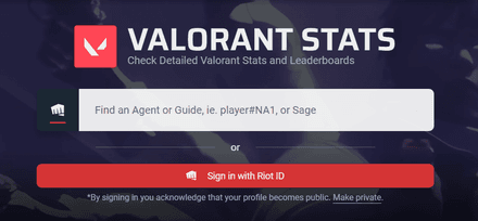 Сервис Tracker.gg Valorant