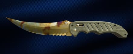 Flip Knife | Case Hardened Gold Gem