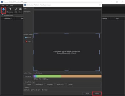 Нажмите New, укажите данные и кликните на Submit