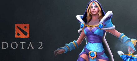 Crystal Maiden в игре с Tiny в Дота 2