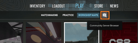 Open the Community Server Browser