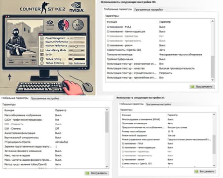 Детальная настройка видеокарты Nvidia для игр CS2 от TroubleChute