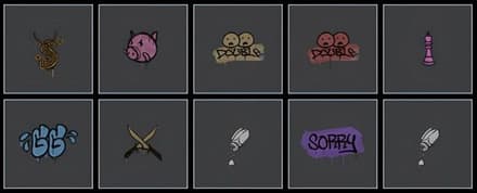 Какие граффити могут выпадать в еженедельном дропе